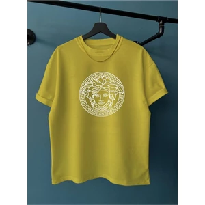Black Sokak Unisex Yosun Medusa Baskı Oversize Tshirt