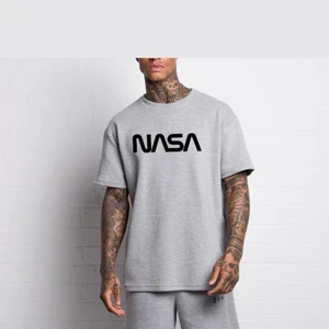 Black Sokak Erkek Gri Nasa Tshirt
