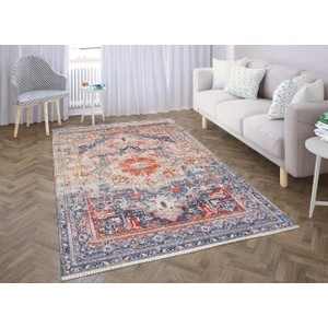 Halıcı Mustafa Gabardin 7/24 0078 Lcv Salon Halısı Oturma Odası Halısı Makina Halısı Eskitme Halı Lacivert Halı