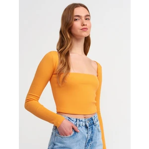 3700 Fitilli Uzun Kollu Top-Oranj