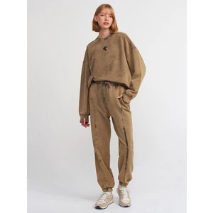 70472 Yıkama Efektli Jogger-Bej