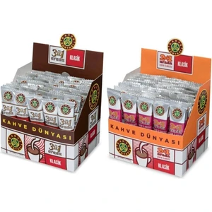 Kahve Dünyası 3ü1 Arada Klasik Kahve 40 x 18 gr ve 2 Si 1 Arada Klasik Kahve 40 x 12 gr