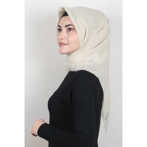 Pamuklu Trend Eşarp 9914-55 Krem