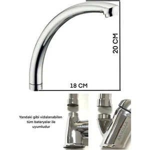 Feyzayapı Kugu Model Evye ve Lavabo Batarya Borusu
