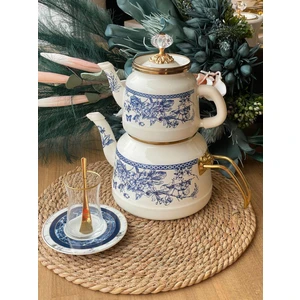 Blue Emaye Çaydanlık