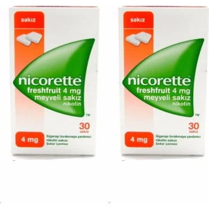 Nicorettee 4mg Freshfruit Meyveli Sakız 30LU 2 Kutu