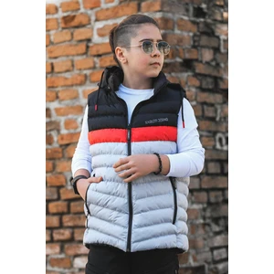 Pina Kids Erkek Çocuk Kapüşpnlu Üç Renk Şişme Yelek YLK.2001