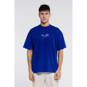 Friday Offset Friday Tee Saks Erkek %100 Pamuk Ekstra Oversize Bisiklet Yaka T-Shirt