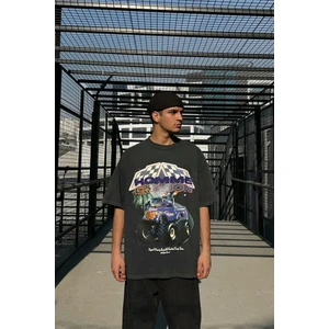 Homme Edition Acid Wash Oversize Tişört