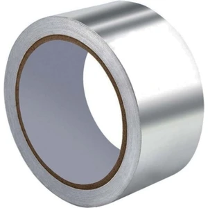 Alüminyum Folyo Düz Bant 48 mm x 25 M Yanmaz Folyo Bant Tamir Izolasyon ,aspiratör, Davlumbaz, Egzost Flex Boru Soba Boru Bandı