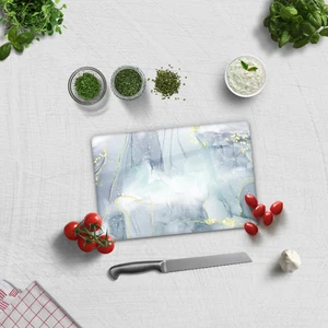 Cam Kesme Tahtası - Cam Kesme Tablası | Soyut Suluboya |20cm x 30cm