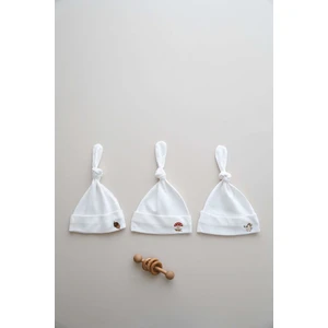 Ohlala Koala 3'lü Yenidoğan Nakışlı Şapka Model 1