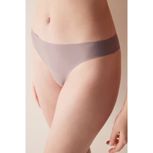 #İzbırakmaz Invisible Laser Cut Gri Brazilian Külot
