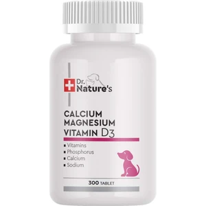 Dr. Natures Dog Calcıum Magnezyum Köpek Kalsiyum Kemik  Destekleyici Besin Takviyesi( 300 Tablet)