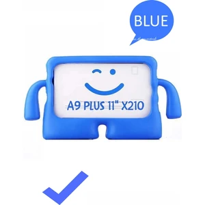 M.TK Moveteck Samsung Galaxy Tab A9 Plus 11" Inç X210 Kılıf Çocuklar Için Kollu Eğlenceli Standlı Korumalı Zırh Kaplama Silikon