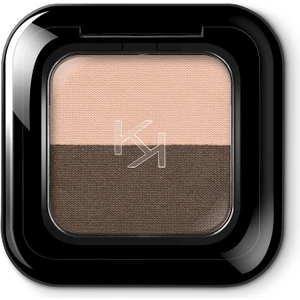 KikoMilano Göz Farı - New Bright Duo Eyeshadow 02 Warm Beige - Dark Brown