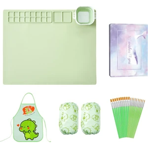 Silikon Boyama Matı,için Uygun Sulu Boya, Akrilik Boya, Oyun Hamuru,çocuk Çizimi,çizim Aletleri (Yurt Dışından)