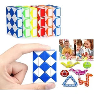 24 Parça Magic Snake Rubik Yılan Zeka Küpü Mini Boy