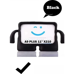 M.TK Moveteck Samsung Galaxy Tab A9 Plus 11" Inç X210 Kılıf Çocuklar Için Kollu Eğlenceli Standlı Korumalı Zırh Kaplama Silikon