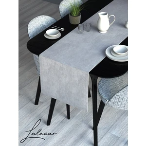 LALEZAR KADİFE EFEKTLİ BEYAZ RENK AURA SERİSİ RUNNER 40 X 140