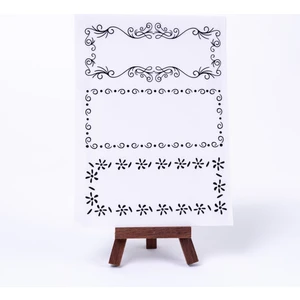 Not Yazılabilir Şekilli Çerçeve Sticker Seti, Dikdörtgen, A5  10 Sayfa