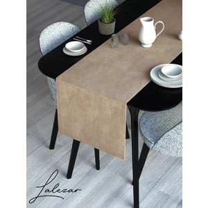 LALEZAR KADİFE EFEKTLİ KUMSAL BEJİ AURA SERİSİ RUNNER 40 X 140
