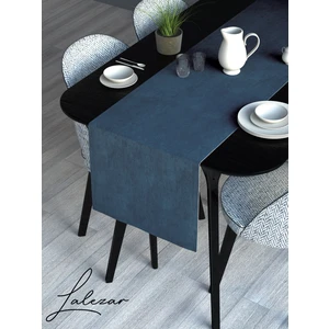 LALEZAR KADİFE EFEKTLİ PASİFİK MAVİ RENGİ AURA SERİSİ RUNNER 40 X 140