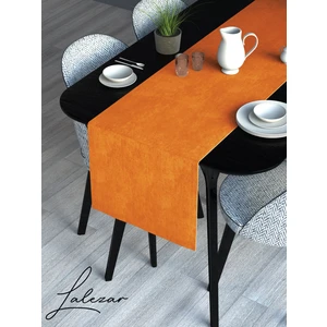 LALEZAR KADİFE EFEKTLİ PORTAKAL RENGİ AURA SERİSİ RUNNER 40 X 140