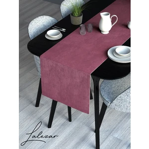 Kadife Efektli Gül Kurusu Rengi Aura Serisi Runner 40 x 140