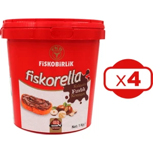 Fiskorella Kakaolu Fındık Kreması 1 kg 4 Lü