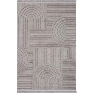 Cool Halı Sakura 2212 Gri Hav Toz Vermez Etnik Desenli Modern Dokuma Bukleli Salon Halısı
