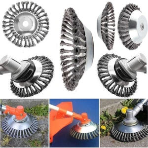 Motorlu Tırpan Kıyı Temizleme Çelik Fırça Başlık