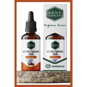 Kent Bahçesi Keten Tohumu Yağı 100 ml  Saf Doğal Ve Katkısız Soğuk Sıkım Cold Press Flax Seed Oil