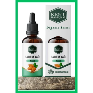 Kent Bahçesi Tatlı Badem Yağı 100 ml Soğuk Sıkım  Saf Doğal Ve Katkısız Cold Press Almond Oil