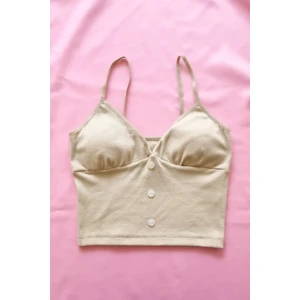 Trade Bazaar Moda Kadın Pedli Büstiyer Crop