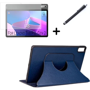 Lenovo Tab P11 2.nesil 11.5 Inç TB350FU Uyumlu Fest Tablet Kılıfı Ekran Koruyucu ve Kalem Seti