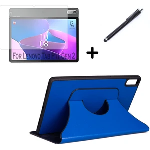Lenovo Tab P11 2.nesil 11.5 Inç TB350FU Uyumlu Fest Tablet Kılıfı Ekran Koruyucu ve Kalem Seti