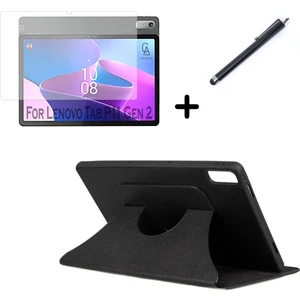 Lenovo Tab P11 2.nesil 11.5 Inç TB350FU Uyumlu Fest Tablet Kılıfı Ekran Koruyucu ve Kalem Seti