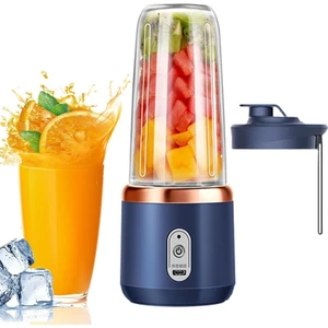 Modern Taşınabilir Smoothie Mikseri, USB ile Şarj Edilebilir, Mini El Smoothie Meyve Mikseri, 6 Bıç
