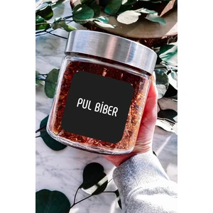 216 Adet Yıkanabilir Baharat - Bakliyat - Kuruyemiş - Bitki - Çay - Kahve Kavanoz Etiket Sticker 35 x 35 mm