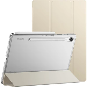 M.TK Moveteck Samsung Galaxy Tab S9 Fe/S10 Fe 10.9 Inç Kılıf Akıllı Smart Uyku Modlu Standlı Arkası Şeffaf Kapak Slim SM-X510 X520