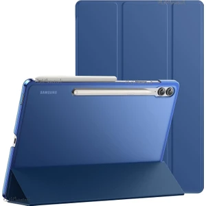 M.TK Moveteck Samsung Galaxy Tab S9 Fe Plus 12.4 Inç Kılıf Akıllı Smart Uyku Modlu Standlı Arkası Şeffaf Kapak Slim SM-X610