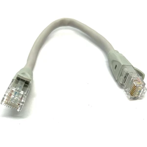 20CM Cat6 Patch Kablo 20 cm Ethernet Kablosu Utp Lan Kablosu Internet Kablosu Gri Renk