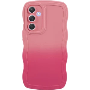 Seashell Digital Samsung Galaxy A34 5g Case Wavy Edge Çift Renk Tpu Pink+Gül Telefon Kılıfı (Yurt Dışından)