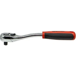 3/8" Düğmeli Cırcır Kolu (Açılı Gövde)