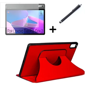 Lenovo Tab P11 2.nesil 11.5 Inç TB350FU Uyumlu Fest Tablet Kılıfı Ekran Koruyucu ve Kalem Seti