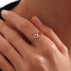 Sembol Gold Altın Kalpli Yüzük