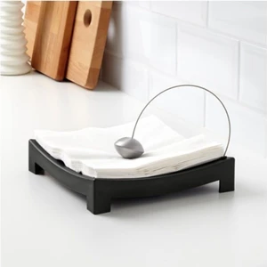 IKEA Peçetelik Meridyendukkan 22X22 cm Alüminyum Peçetelik Siyah
