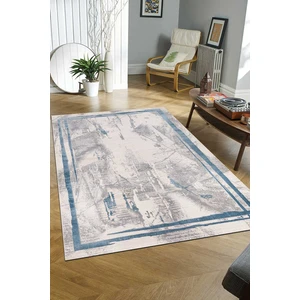 Efor Halı Troya Krem Mavi Halı Yumuşak Oturma Odası Salon Çocuk Odası Mutfak Halısı J0067 200 x 290