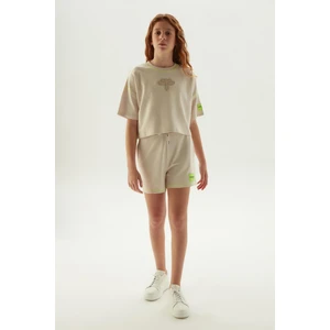 Kız Çocuk Bej T-Shirt